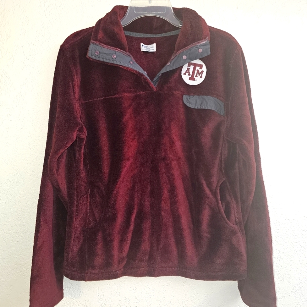 Texas a&m pro edge maroon velvety sweater medium